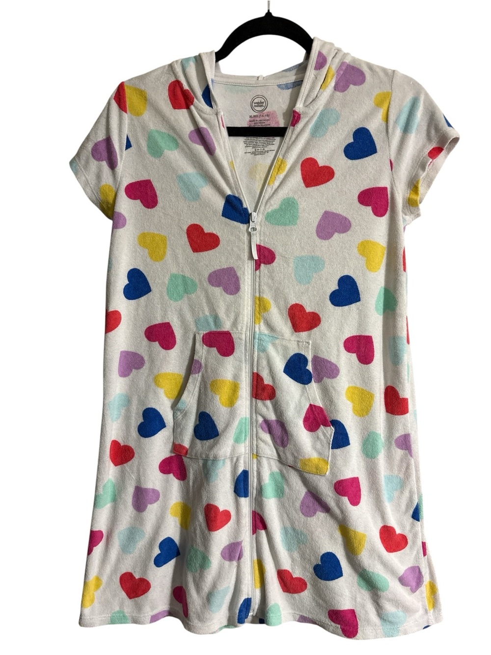 Wonder Nation Girls Terry Cloth Swim Coverup